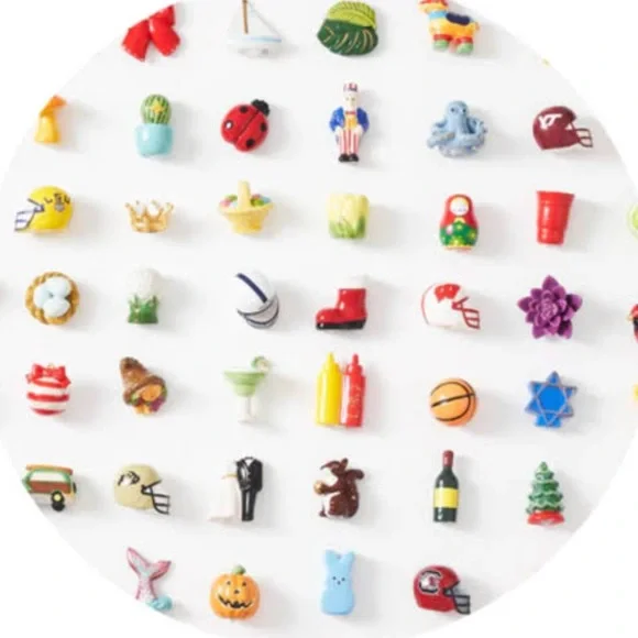 Nora Fleming Cream Pearl Dot serving Tray - Picture 8 of 12